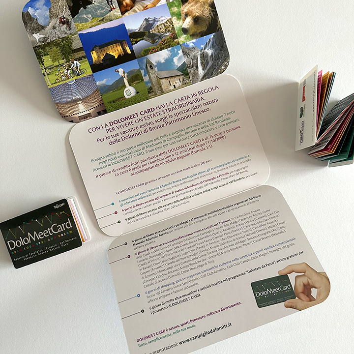 Materiale editoriale per DoloMeet Card di Campiglio