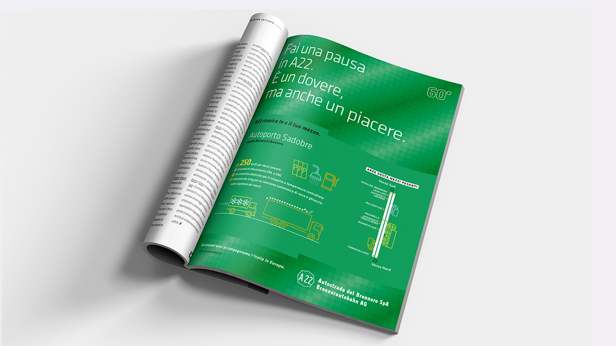 Campagna adv copy per A22 - soggetto autotrasportatori