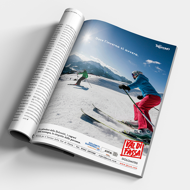 Campagna stampa Val di Fassa 2018 - soggetto sci discesa
