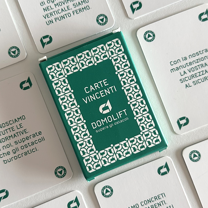Mazzo di carte per Domolift: le carte vincenti Domolift