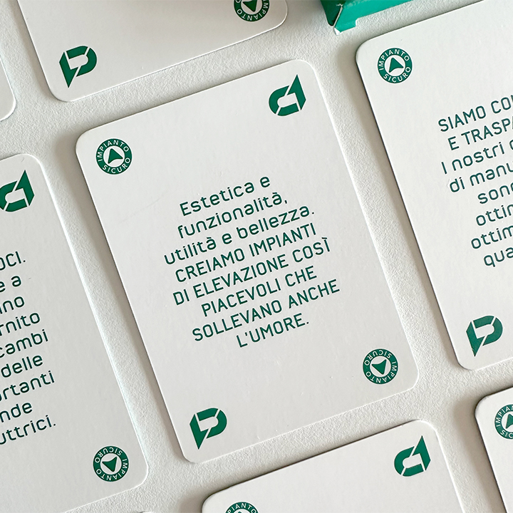 Mazzo di carte per Domolift: le carte vincenti Domolift