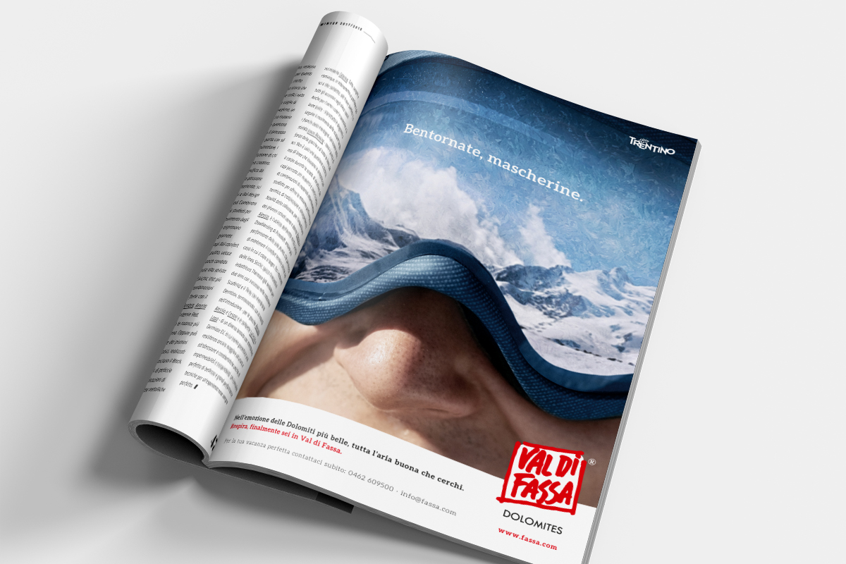 Campagna pubblicitaria stampa Val di Fassa 2021
