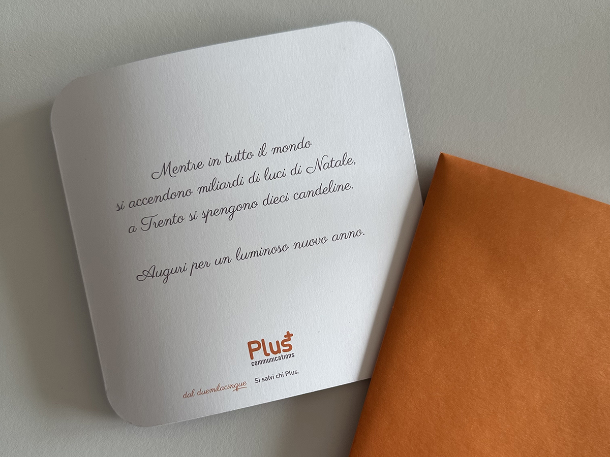 Biglietto di auguri Plus Communications 2015