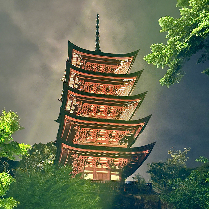 Miyajima by night