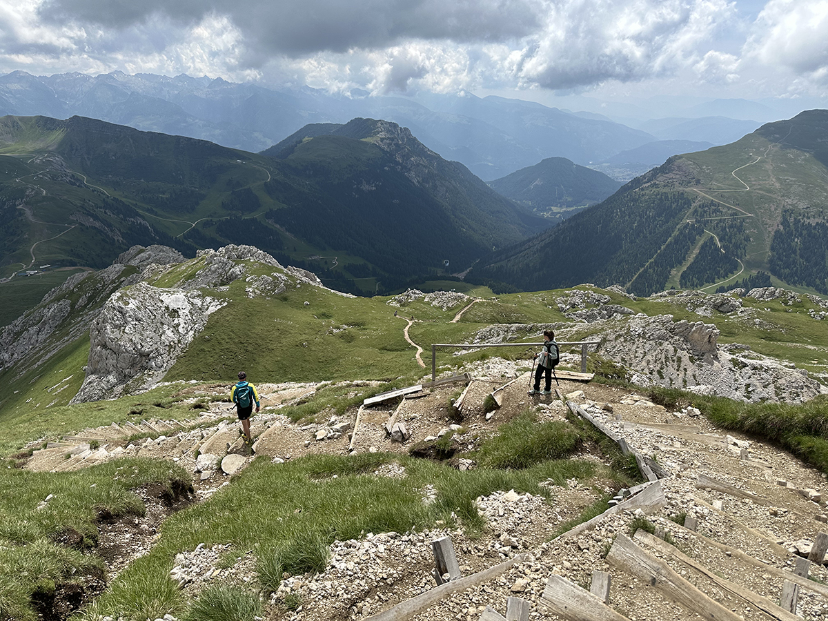 vista dal rifugio Torre di Pisa - Val di Fiemme