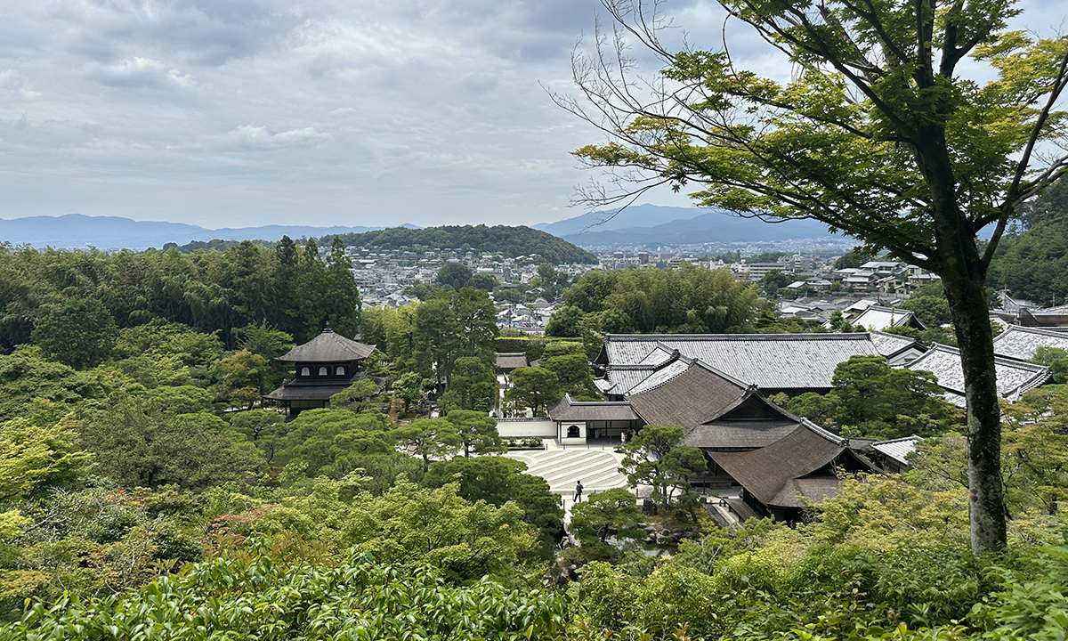 vista di Kyoto dal tempio di Ginkaku-ji