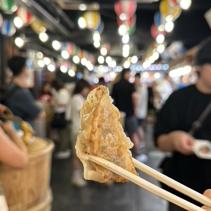 gyoza al Nishiki Marketi di Kyoto