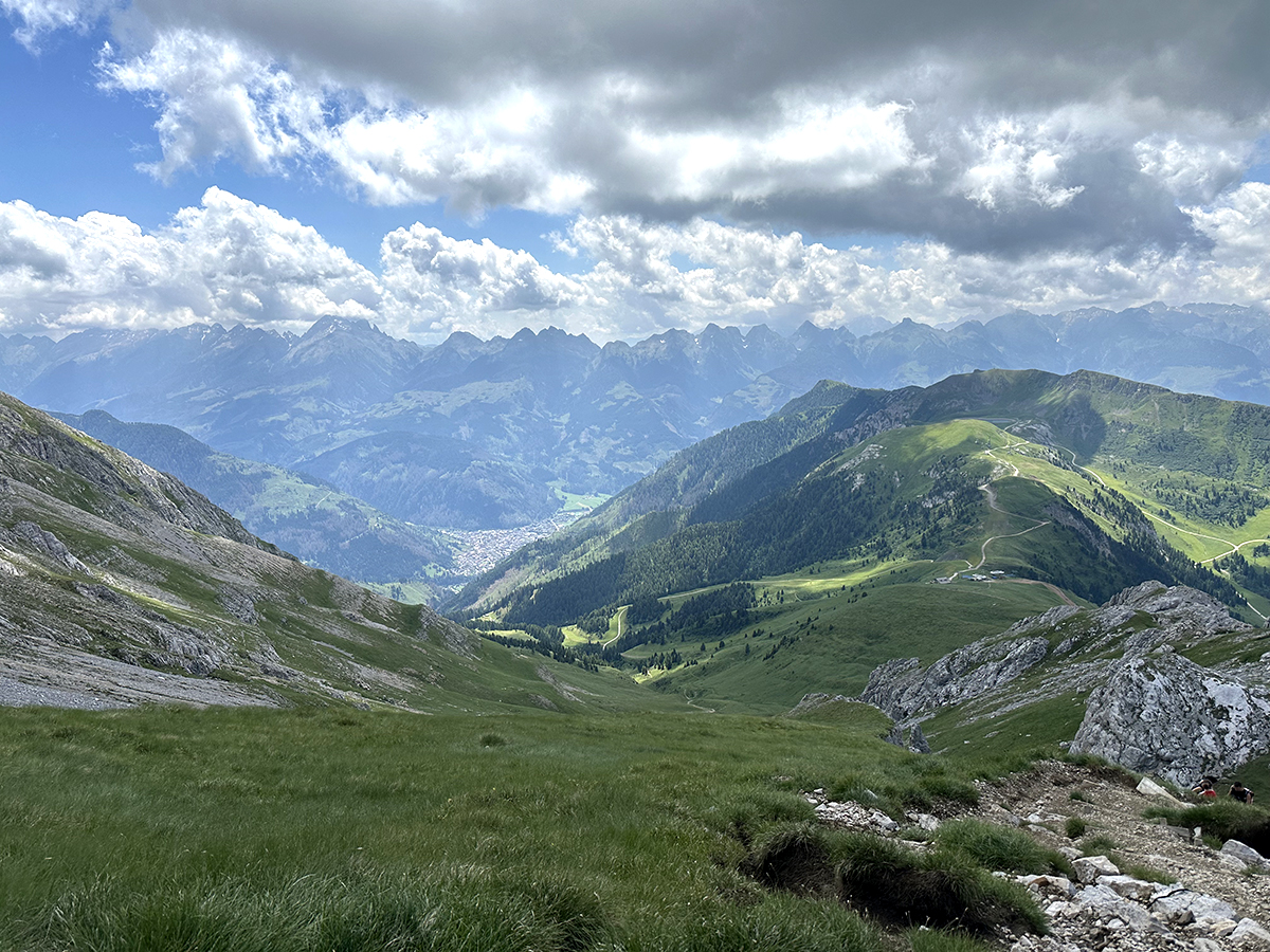 vista dal rifugio Torre di Pisa - Val di Fiemme