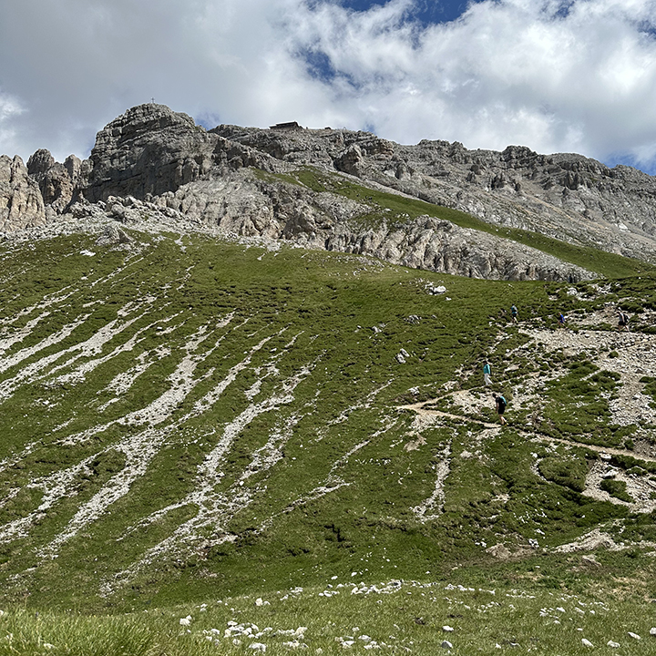salita al rifugio Torre di Pisa - Val di Fiemme