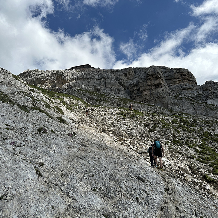 salita al rifugio Torre di Pisa - Val di Fiemme